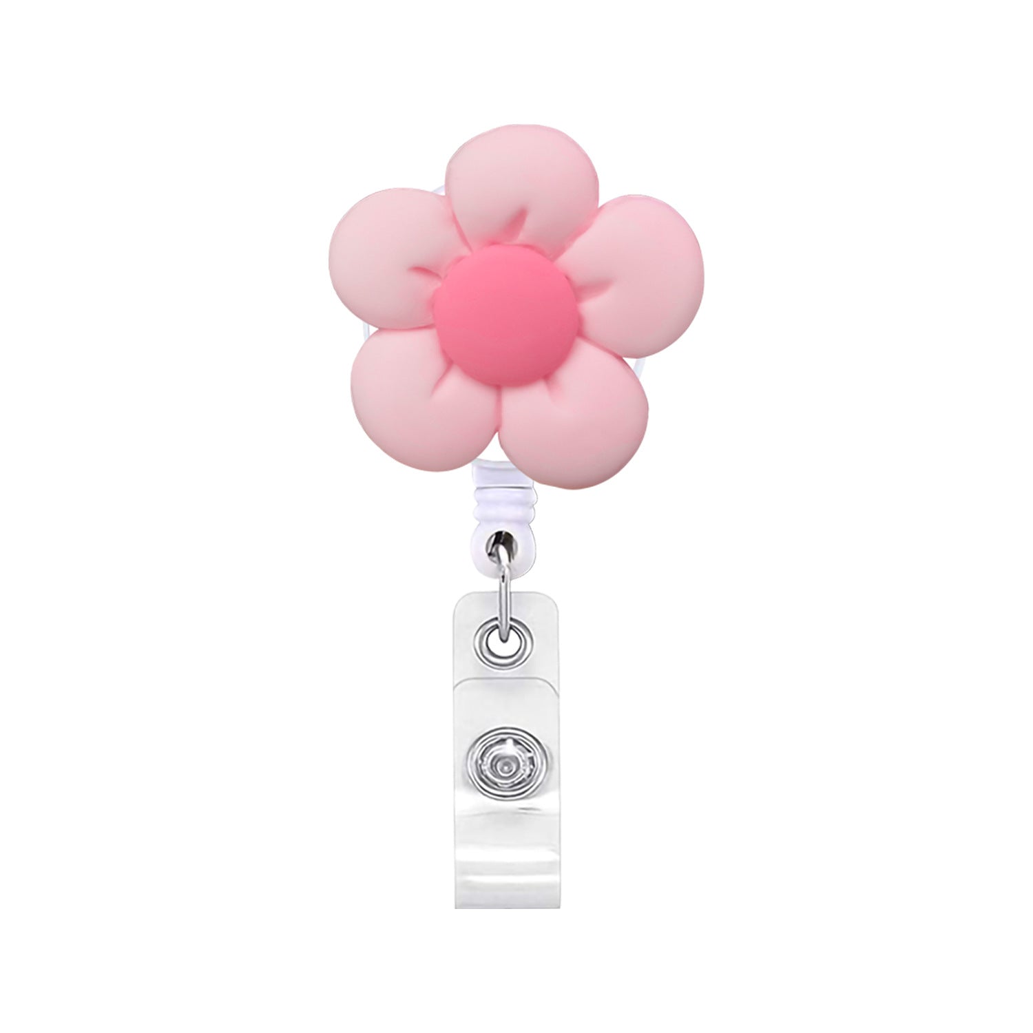 Wholesale Resin Colorful Flower Retractable Badge Scroll